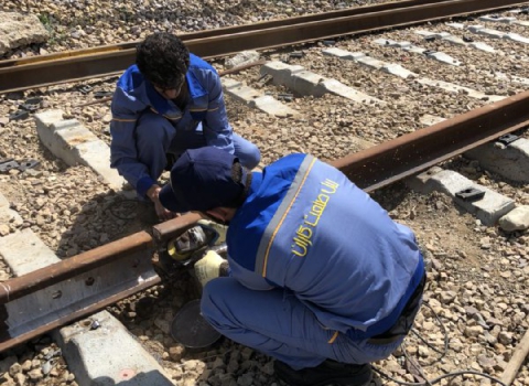 Tabriz metro thermite rail welding