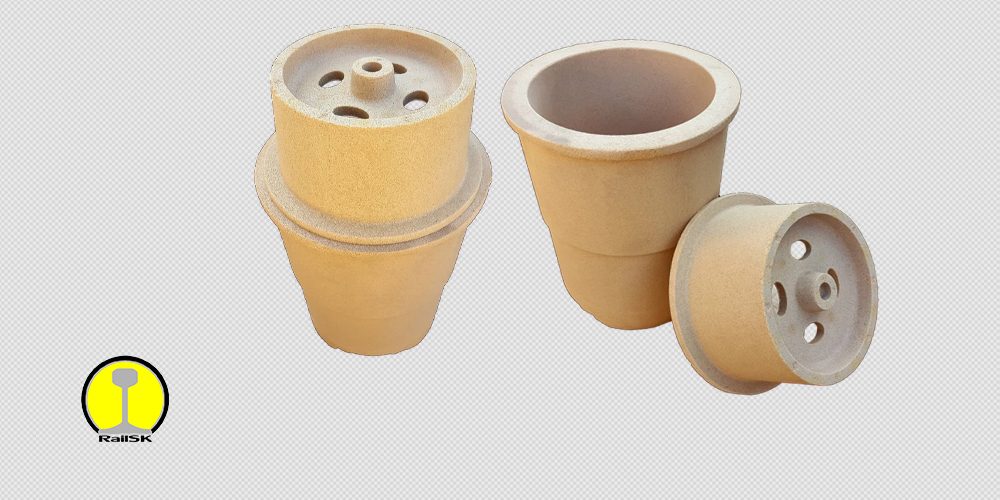 گلدان نسوز یکبار مصرف جوشکاری